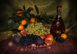 Натюрморт с виноградом / Натюрморт с виноградом и фруктами