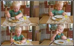 Завтрак аристократа:))) / Правила у детей.Вилку берешь в правую руку, котлету в левую, насаживаешь на вилку и ешь:)))