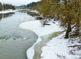 Зимняя река ... / Речной этюд ...