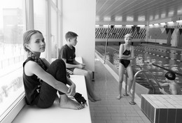 Конкурентка / Дети в бассейне