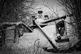 Незолотые купола / Деревня церковь