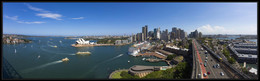 Сидней / Панорама Сиднея снята с пилона моста Harbour Bridge.
