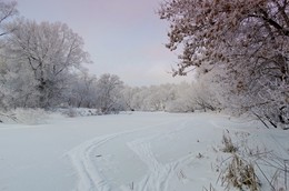 Морозное украшение инеем / Морозное украшение инеем