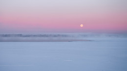 Полнолуние / Волга, туман, полнолуние.