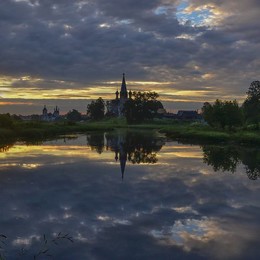 Рассвет . / Село Дунилово ,река Теза .