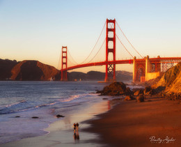 2+2 / прогулка парочки влюбленных на закате по побережью Тихого океана на фоне моста Золотые ворота. Сан-Франциско, Калифорния, 2017
http://ilyshev.photo