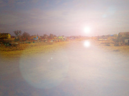 Рассвет над Казачьим Ериком / &quot;Село у Казачьего Ерика&quot; в Астрахани.