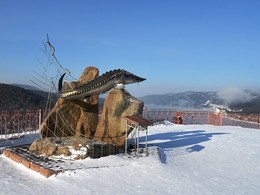 В лучах солнца / Смотровая площадка недалеко от Овсянки, родины В.П.Астафьева. &quot;Царь-Рыба&quot;