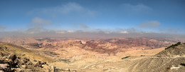Панорама пустыни, Арава... Иордания / Снимок из трёх кадров.