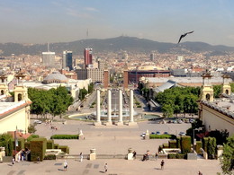 Вид на площадь Испании / Город Барселона