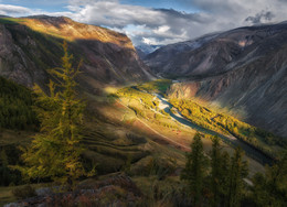 Долина реки Чулышман. / Снимок сделан в 2013 году, тогда это место еще не было таким популярным, как сегодня. http://photogeographic.ru