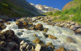 Горный поток / Река Кулак ,Верховья Чегема