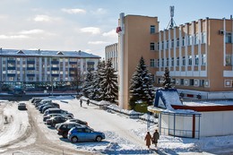 Дом Быта. / Вид с ж/д перехода.