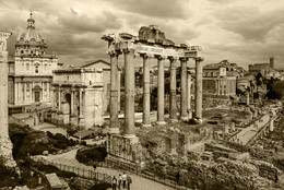 Римский Форум. Храм Сатурна. / г. Рим, Италия