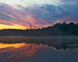 Выткался на озере алый свет зари............ / Петербург-Юкки. Август