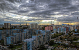 Городской закат / Вечер, закат в городе