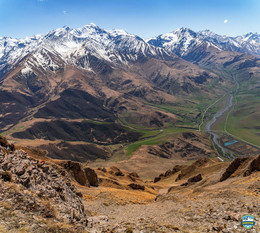 Даргавс / Вид на Даргавс, с Девичьей горы (2800м), Северная Осетия - Алания