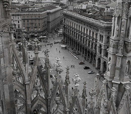 Ритмы города / Милан с крыши собора.