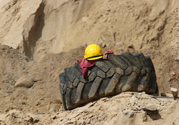 Перекур... / На строительстве московских дорог...