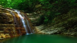 Плесецкие водопады 2 / Еще один плесецкий красавец. Люблю это ущелье. Полный размер картинки 1920х1080