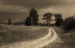 Затишье перед дождем ... / Монохромный этюд ...