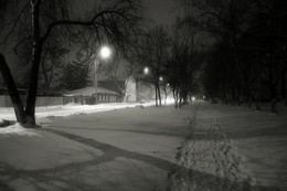 По дорожке прямиком / по улице моей, январь, зима, вечер