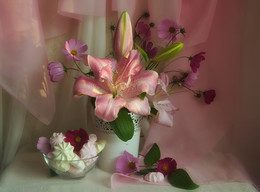 Цветы нам дарят настроенье,и пробуждают вдохновенье... / Натюрморт с лилиями