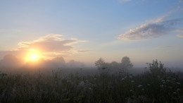 Рассвет в поле. / ***