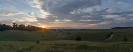 Июльский вечер / Панорама из 3х горизонтальных кадров.