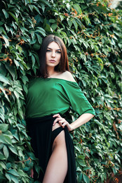 Green dress. / Лето 2018. г. Пинск. Модель Карина.