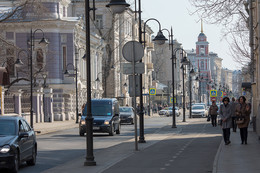 Московские виды. Пятницкая улица / Весна.