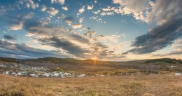 Панорама Октябрьский закат / Южный Урал