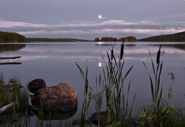 ночное озеро / Карелия
