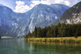 озеро в Альпах / Бавария, август 2018