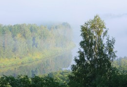 &quot;Задымились тумана волокна над прохладой речной...&quot; / &quot;Задымились тумана волокна
 Над прохладой речной.
 В их прорывы, как в темные окна,
 Смотрит дед водяной.
 Он скликает русалок для пляски,
 Замелькал хоровод ...
 Это сказки, забытые сказки
 Затуманенных вод ...&quot;
 Поликсена Соловьева