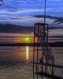 Август. Вечер. / Можайское водохранилище