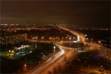 Ночная геометрия / Взгляд с высоты на Минск.