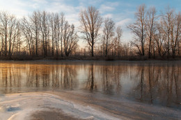Предзимок / осень,рассвет,мороз,река