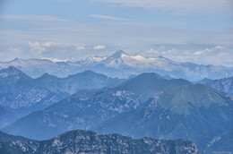 Вершины Монте-Бальдо / Италия, доломиты.
