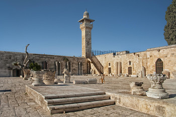 Вид на мечеть Аль -Акса / Иерусалим.Храмовая гора