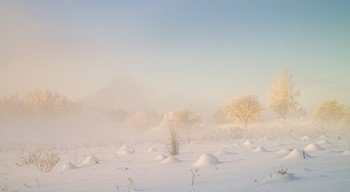 Снежная скатерть / Зимние туманы.