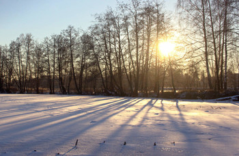 Утром на озере / Прогулка ранним зимним утром