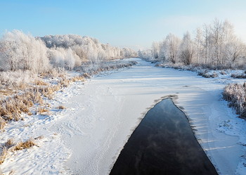 Белая река,тихая вода / река Быковка