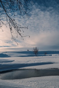 Зимняя зарисовка / У не замёрзшей речки