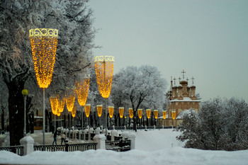 Зимняя зарисовка / Церковь в Кремле в г.Рязани
