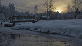 &nbsp; / ПОДМОСКОВЬЕ. Речка Пажа у святого источника.