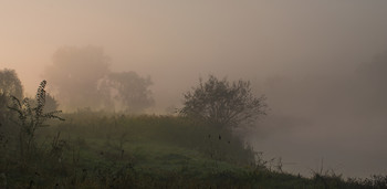 Утро / утро,туман,река