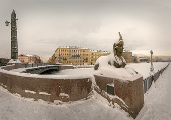 Зимний Петербург / На Египетском мосту