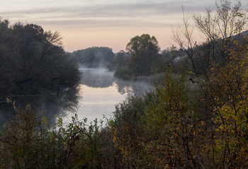 &nbsp; / туман,река