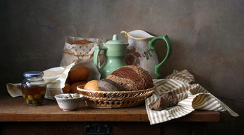 Свежий хлеб / классический натюрморт